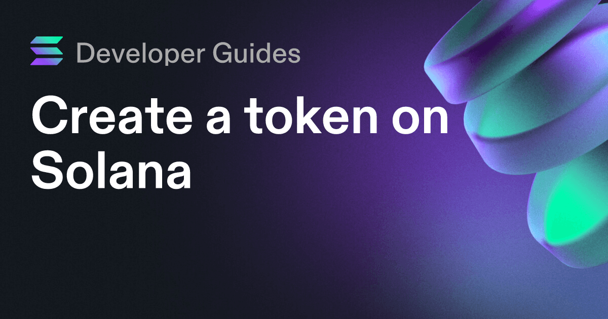 Create a token on Solana